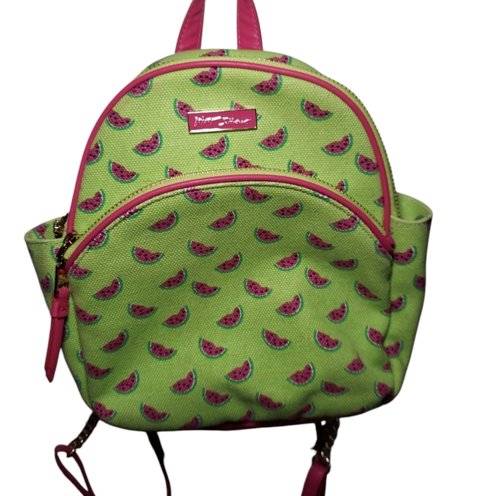 Betsey Johnson Forbidden Fruit WATERMELON Backpack - Picture 2 of 10